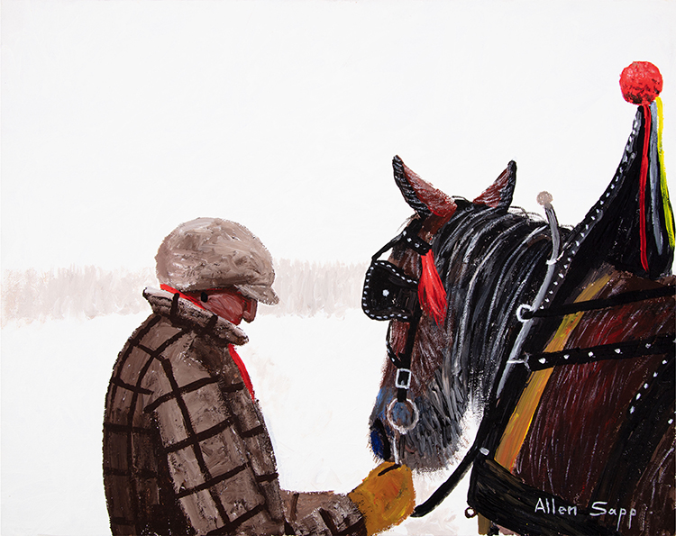 He Just Finished Making his Horse Fancy by Allen Sapp