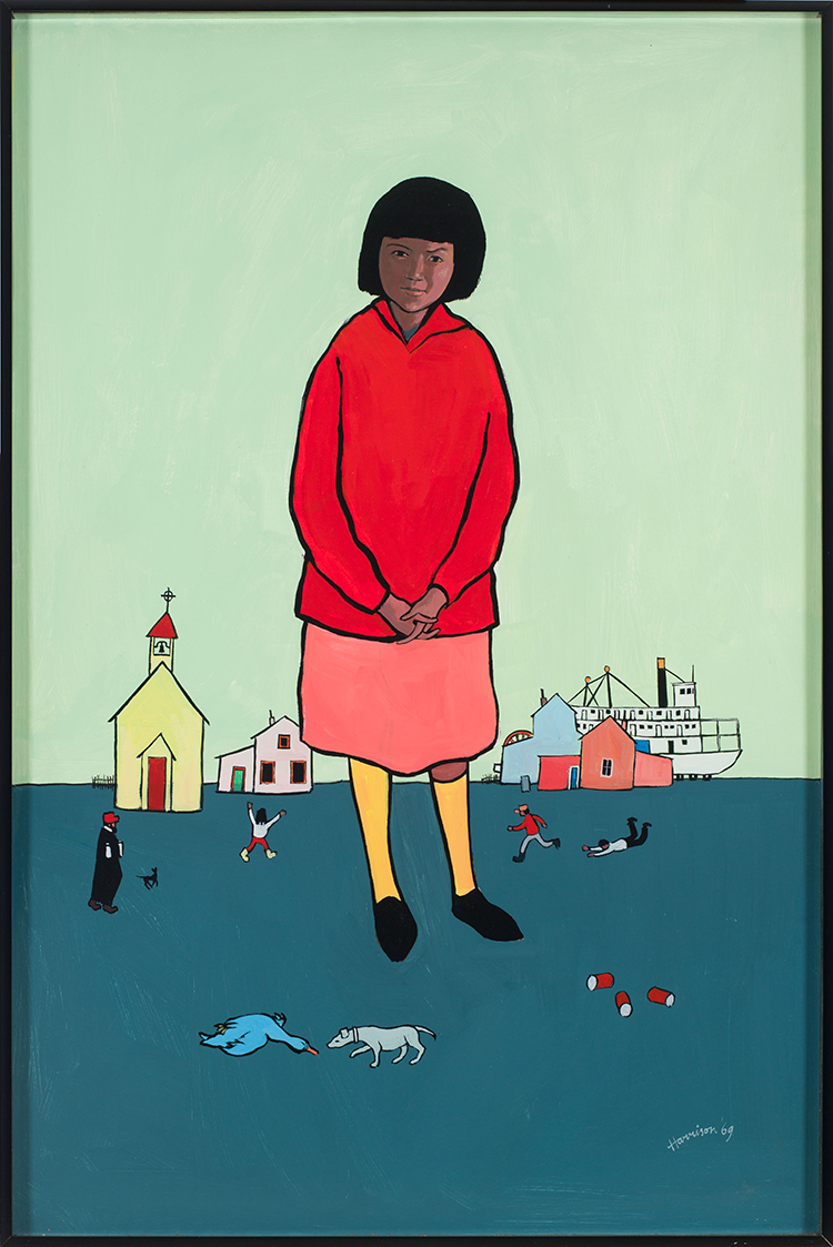 Virginia and the Blue Duck by Ted Harrison