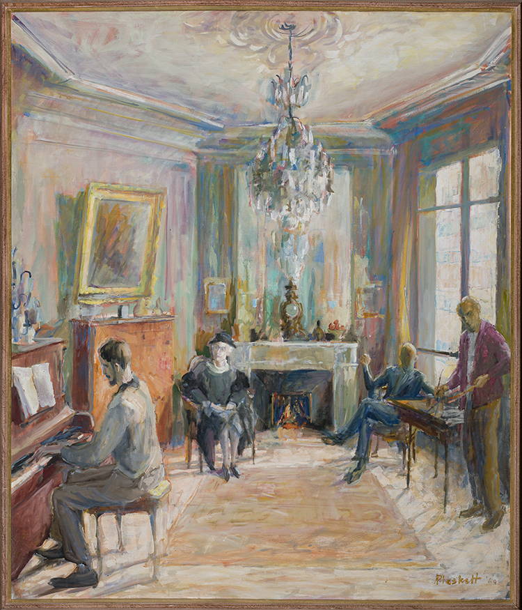 Interior with Figures by Joseph Francis (Joe) Plaskett