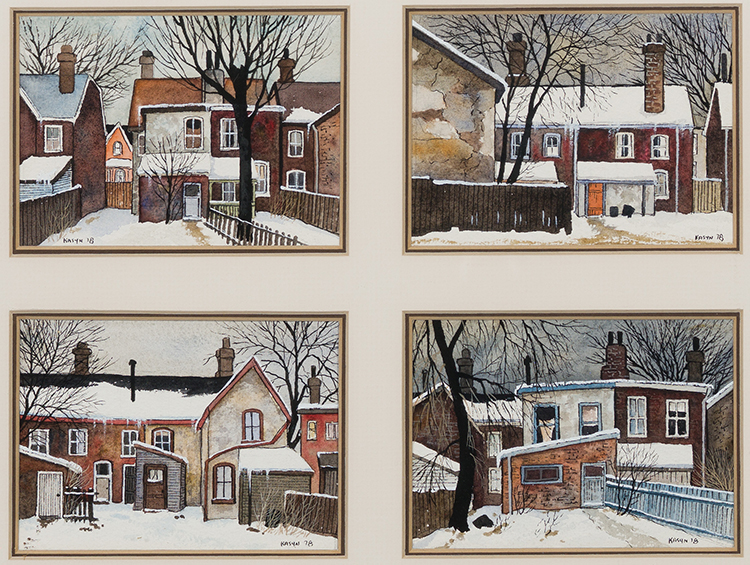 Toronto Streets Before Demolition (Four Works) by John Kasyn