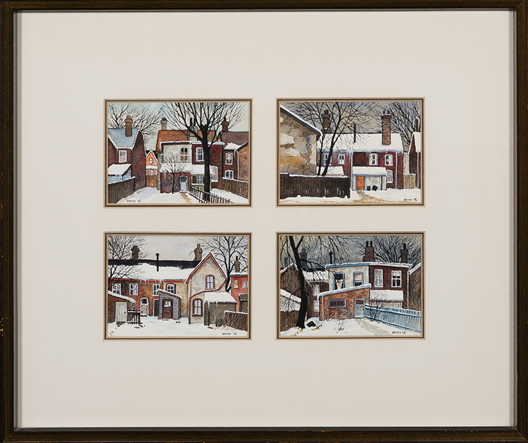 Toronto Streets Before Demolition (Four Works) by John Kasyn