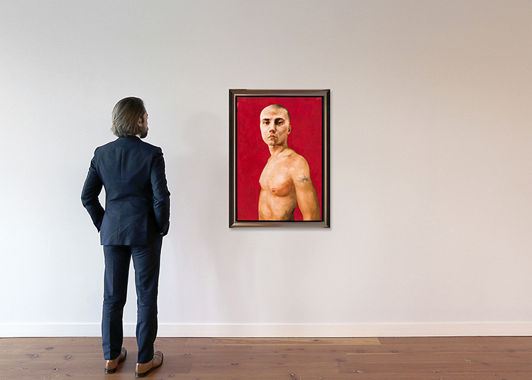 Red Portrait by Attila Richard Lukacs