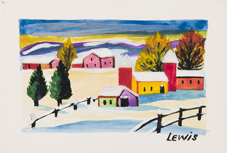 Houses in Winter par Maud Lewis