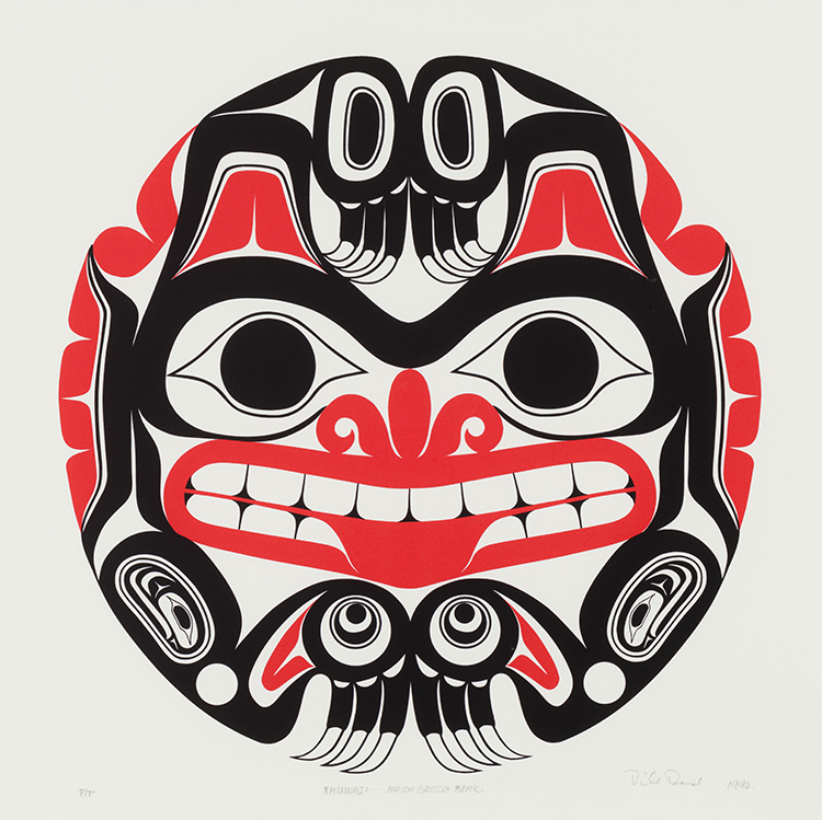 Xhuwaji - Haida Grizzly Bear by William Ronald (Bill) Reid