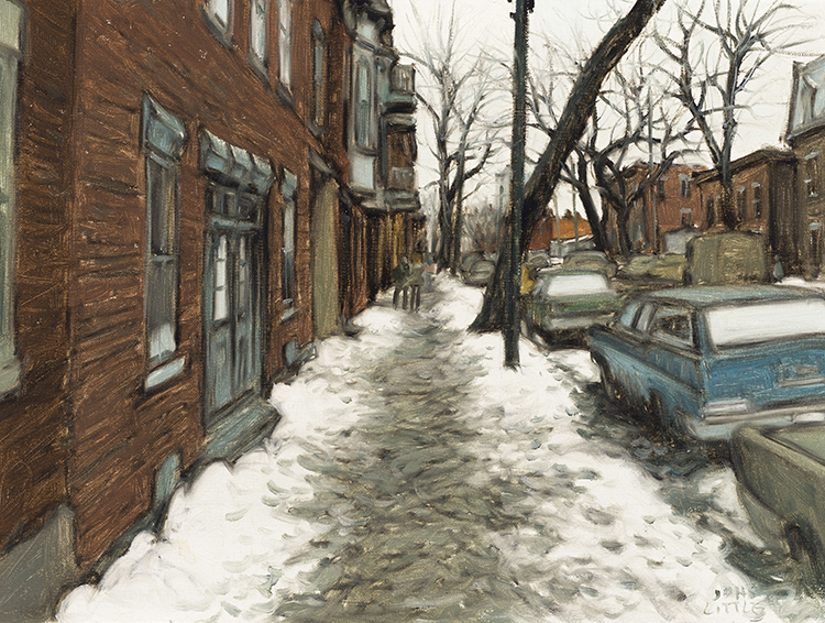 Rue Plessis, Lafontaine, Montreal by John Geoffrey Caruthers Little
