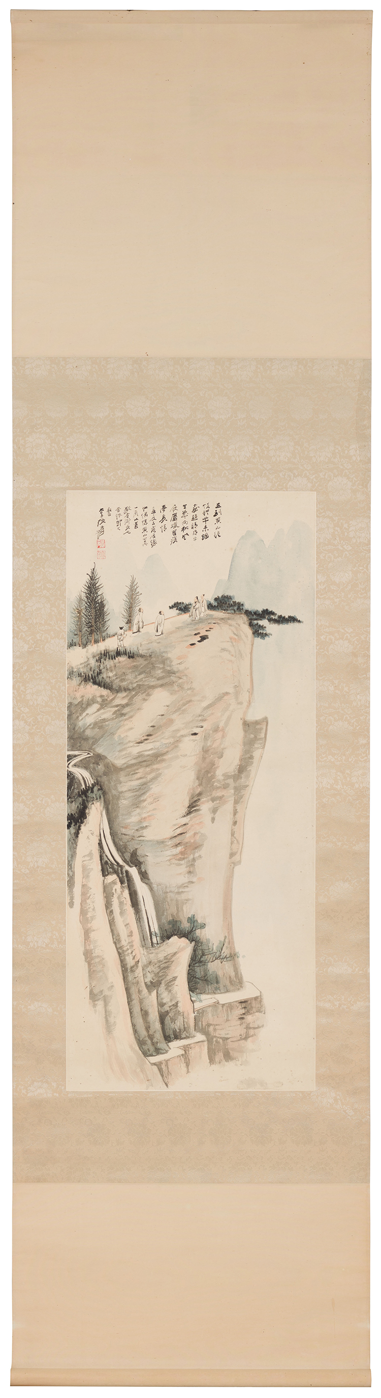 Scholars on the Cliff by Zhang Daqian
