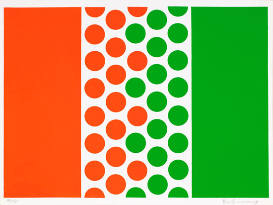 Abstract - Orange and Green par Bertram Charles (B.C.) Binning