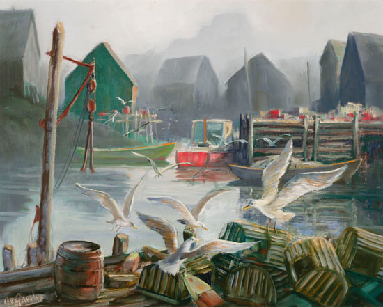  Peggy's Cove by William Edward De Garthe