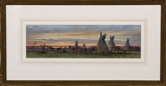 	Indian Encampment, Red Deer Lake by Frederick Arthur Verner