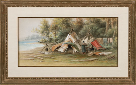 	Indian Encampment by Frederick Arthur Verner