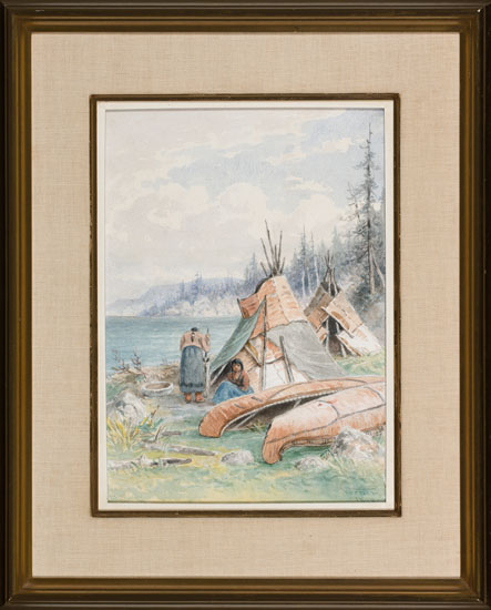 Encampment by the Lake by Frederick Arthur Verner