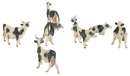 Little Cow Set by Joseph Hector Yvon (Joe) Fafard