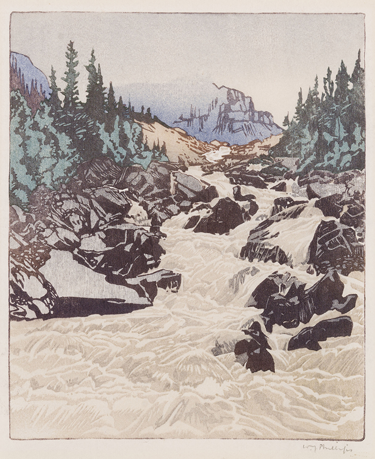 Above Lake Louise par Walter Joseph (W.J.) Phillips