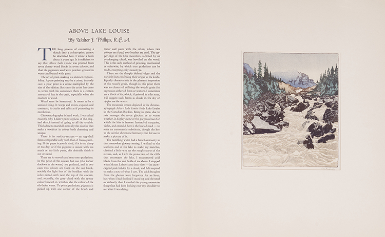 Above Lake Louise par Walter Joseph (W.J.) Phillips