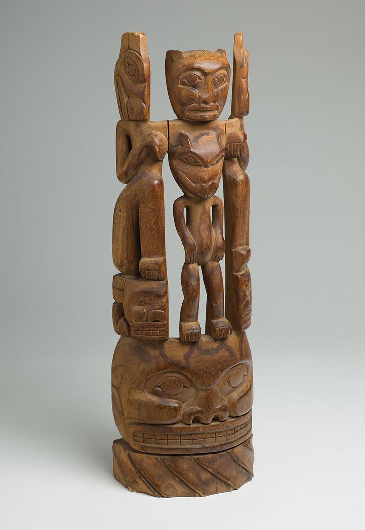 Northwest Coast Totem Pole by  Early Northwest Coast Artist