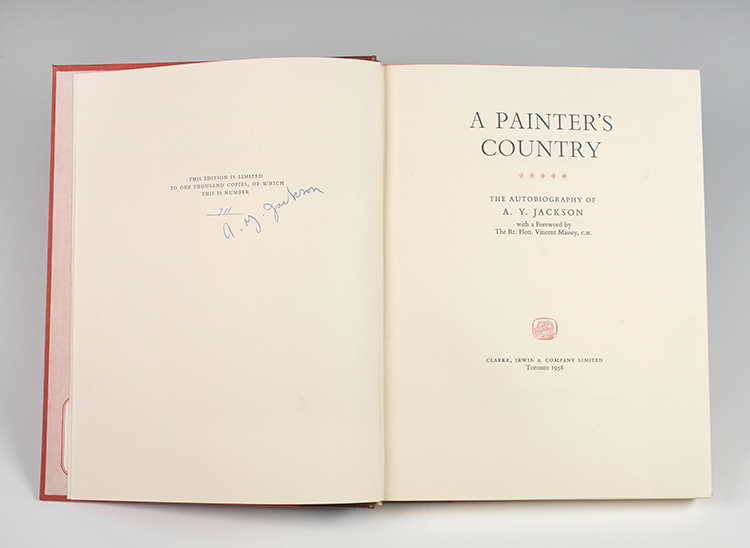 A Painter's Country, the Autobiography of A.Y. Jackson by Alexander Young (A.Y.) Jackson