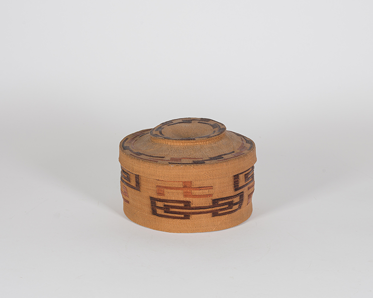 Rattle Top Basket by Unidentified Tlingit