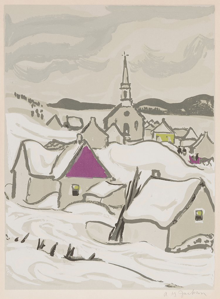 Quebec Village in Winter by Alexander Young (A.Y.) Jackson