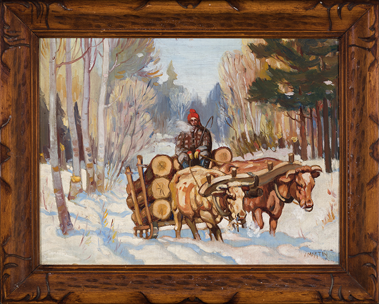 Hauling Logs by John (Jack) Martin