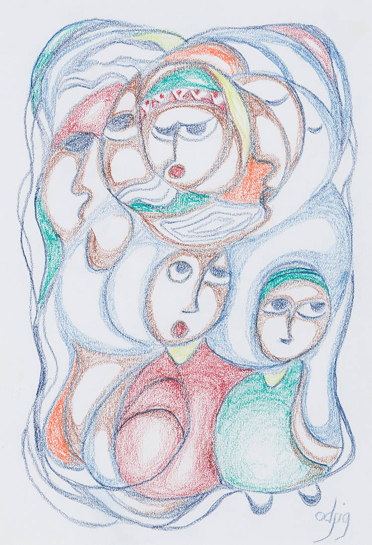 Untitled - Family par Daphne Odjig