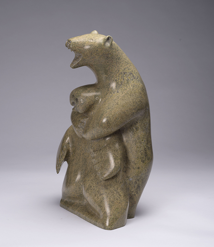 Polar Bear with Walrus by Unidentified Cape Dorset