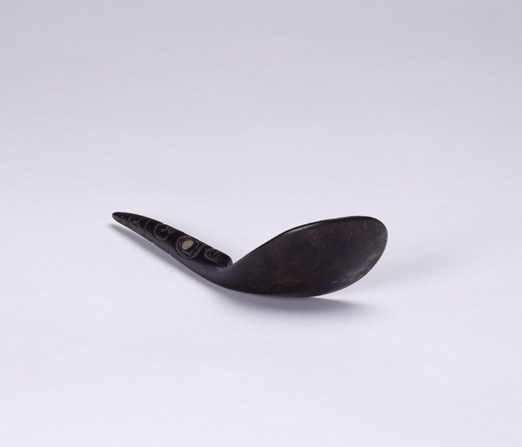 Horn Spoon by Unidentified Haida Artist