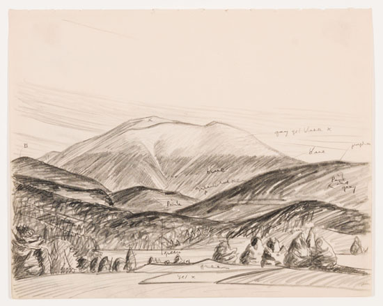 White Mountains, New Hampshire (from Sugar Loaf), Book 3 - 5 by Lawren Stewart Harris