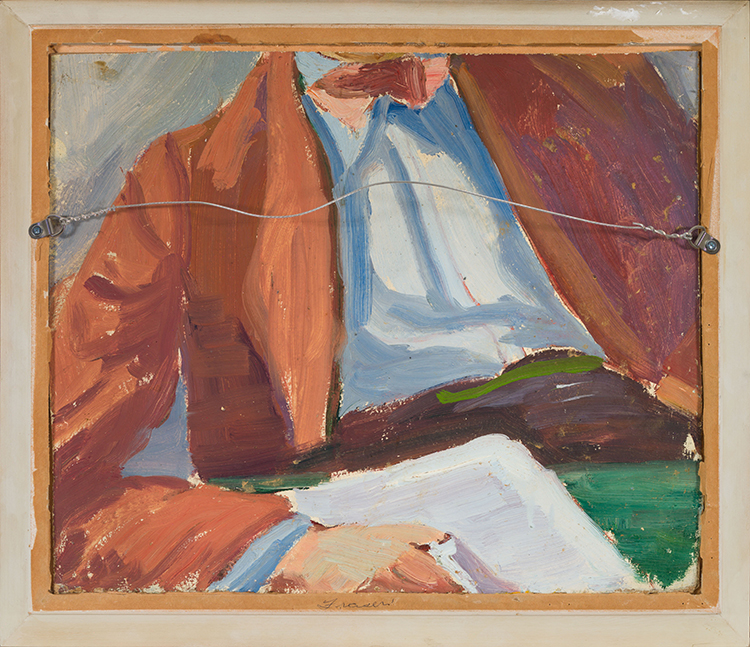 Stanley Park / Man with an Orange Jacket (verso) by Statira E. Frame