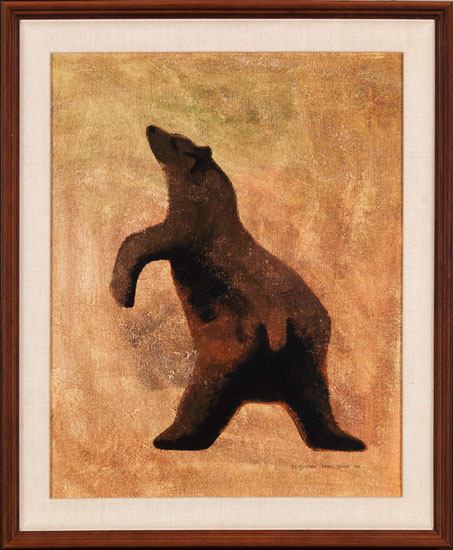 Bear / Untitled (verso) by Benjamin Chee Chee