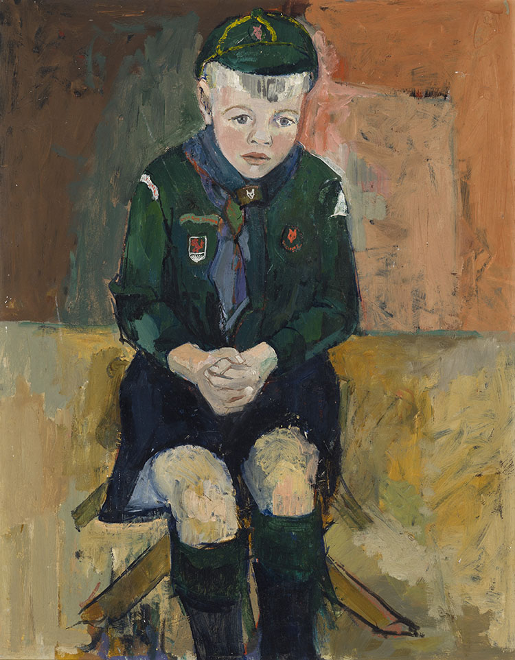 Portrait of a Young Boy (Alex Bobak) par Molly Joan Lamb Bobak