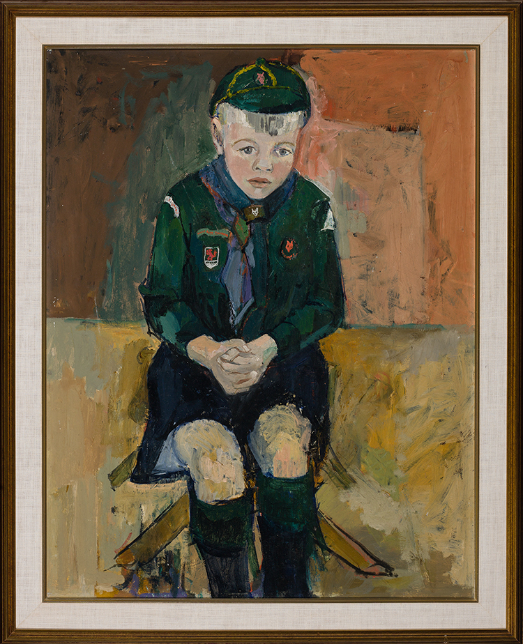 Portrait of a Young Boy (Alex Bobak) par Molly Joan Lamb Bobak