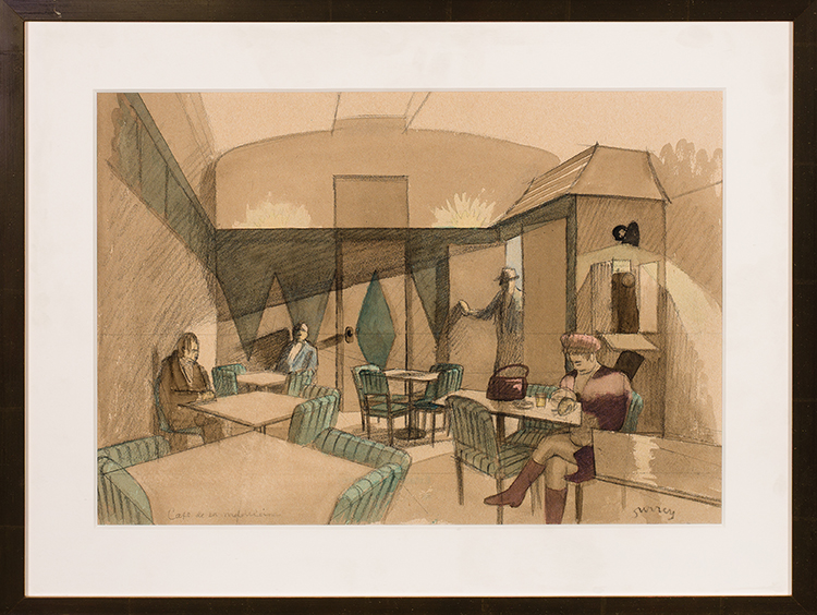 Café de la madeleine par Phillip Henry Howard Surrey
