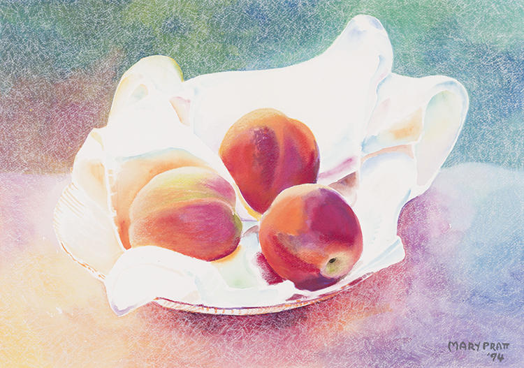 Peaches in a Soft Cloth par Mary Frances Pratt