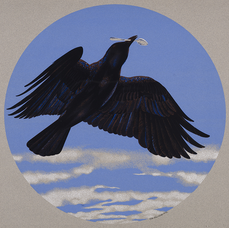 Crow with Silver Spoon par Alexander Colville