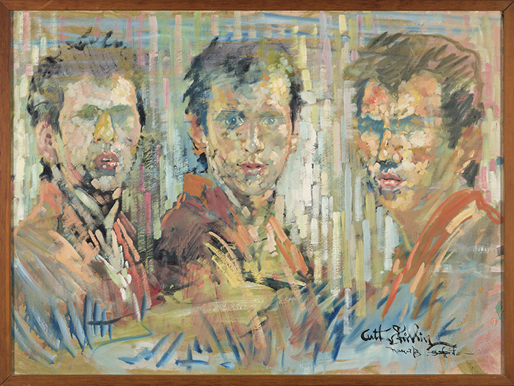 Self Portrait (Three Faces) by Arthur Shilling