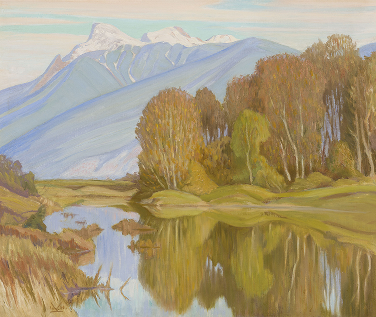 Old Chilliwack Channel, Autumn, Cultus Lake par Illingworth Holey Kerr