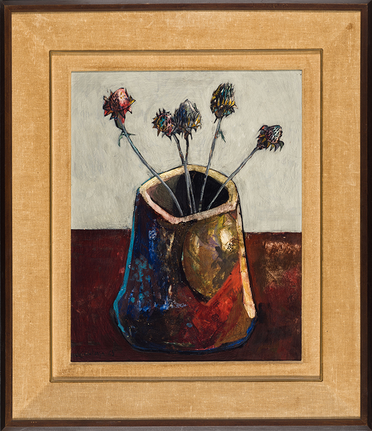 Untitled (Thistles in a vase) par Jesus Carlos Vilallonga