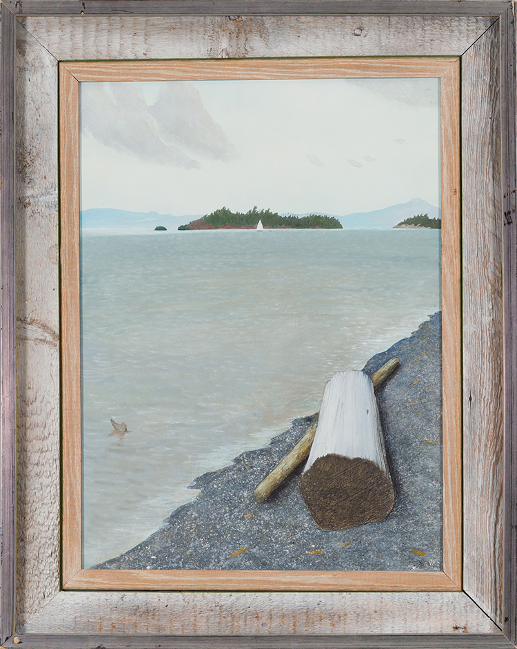 Looking Toward Vancouver Island From Sechelt par William Kurelek