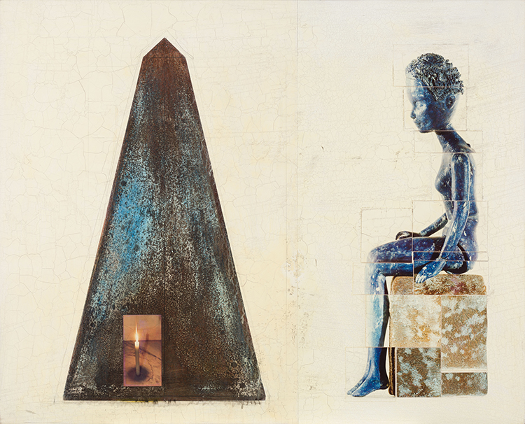 Figure with Obelisk and Candle by Andre Petterson