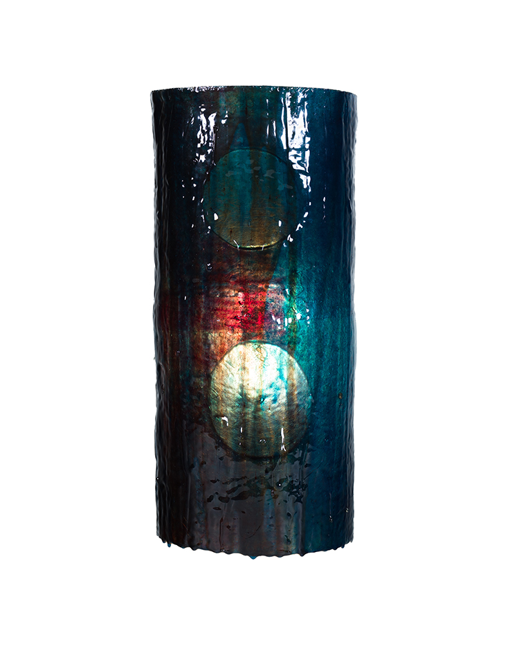 Lampshade (blue) by Jean-Paul Armand Mousseau