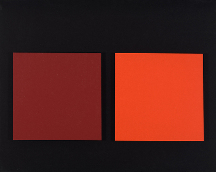 Étude pour double écran chromatique #3 par Claude Tousignant