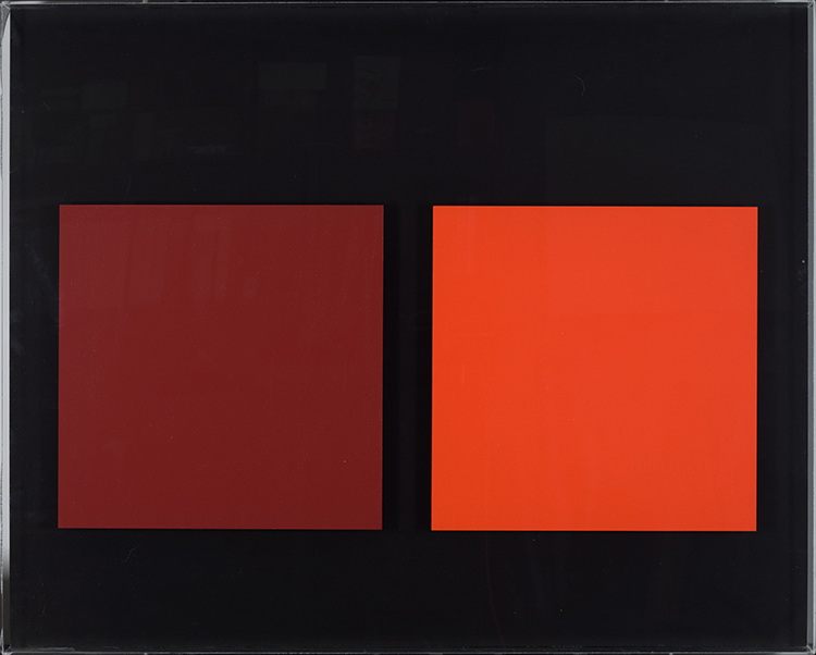 Étude pour double écran chromatique #3 par Claude Tousignant