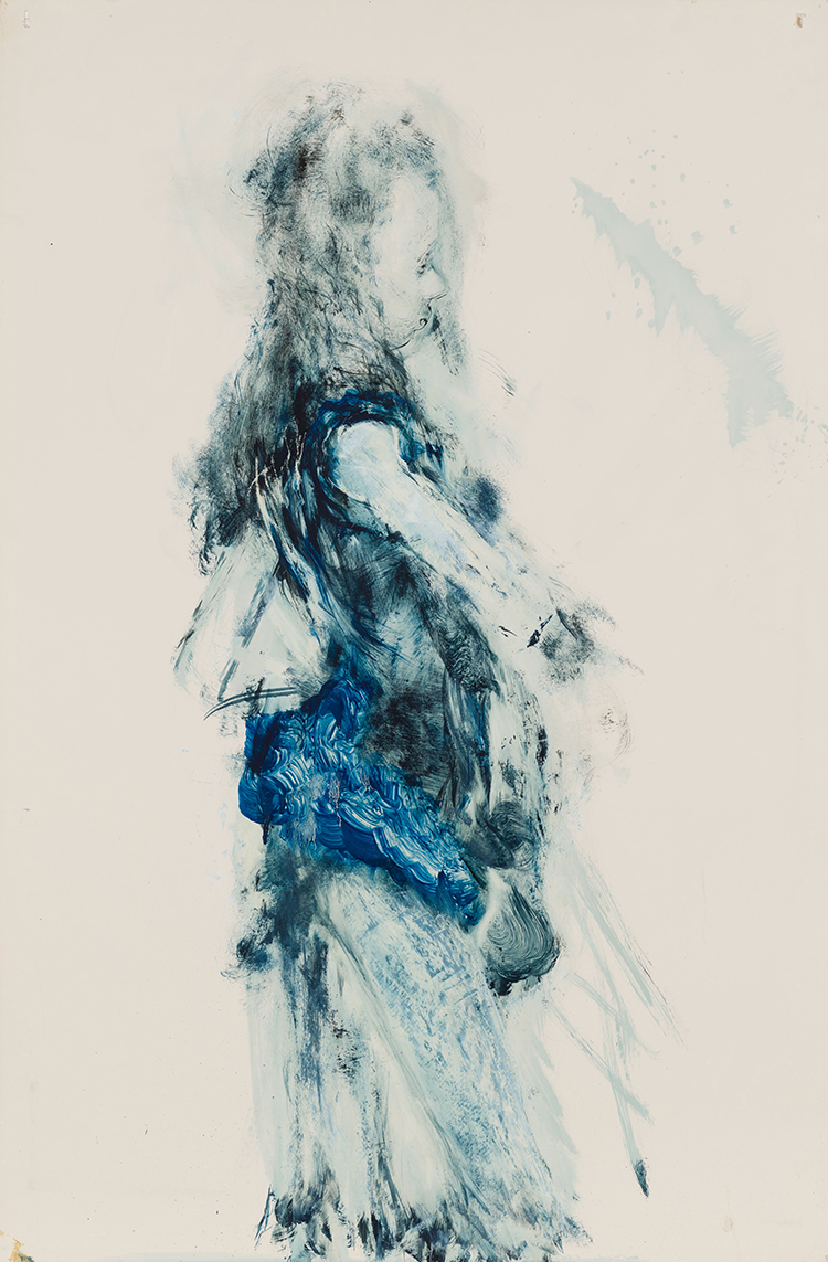 Blue Sketch 2 by Angela Grossmann