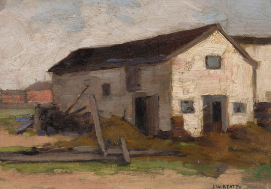 Farm Buildings par John William (J.W.) Beatty