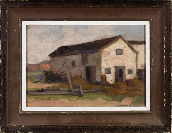 Farm Buildings par John William (J.W.) Beatty