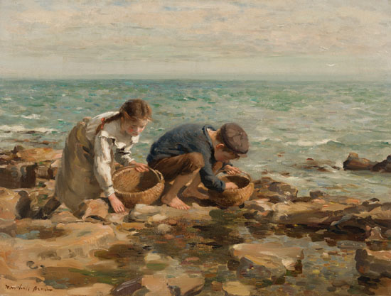 Whelk Gatherers by William Marshall Brown