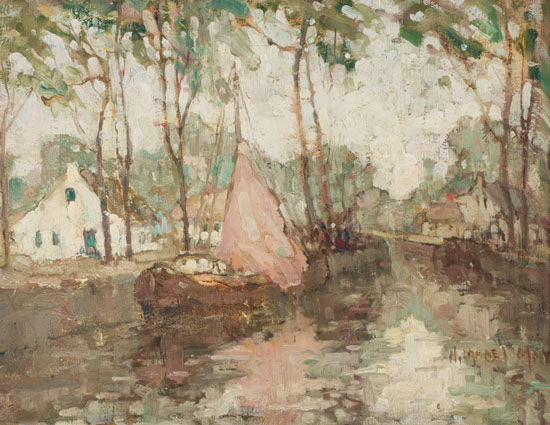 Boats on the River par Henrietta Mabel May