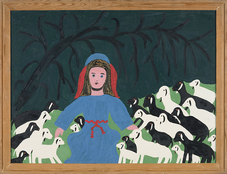 Shepherd with Flock by Amos Ferguson