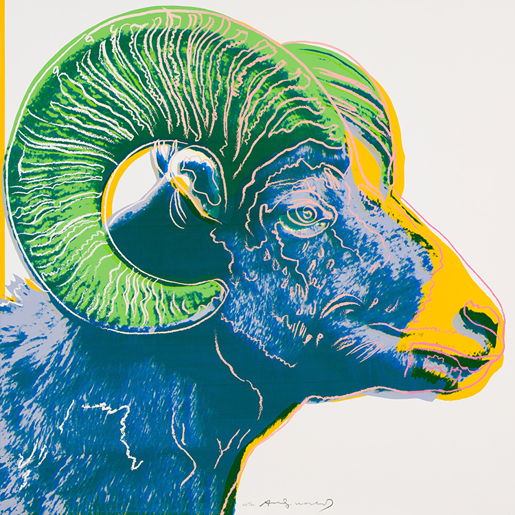 Bighorn Ram (Endangered Species) (F&S. II.302) par Andy Warhol