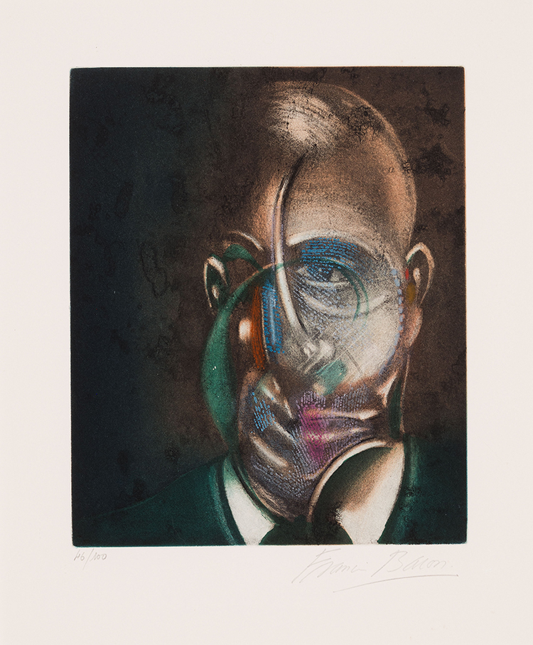 Untitled (Portrait of Michel Leiris, from Requiem pour la Fin des Temps) Bacon, Francis